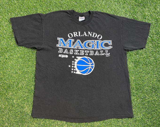 Vintage Orlando Magic T Shirt Tee Size Xtra Large XL NBA Basketball Magic Basketball McGrady Shaq Penny 1990s 90s