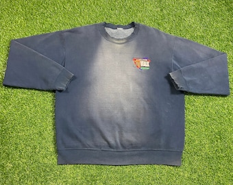 Vintage Universal Studios City Walk Crewneck Sweatshirt Size XXL 2XL Islands of Adventure Florida Rare Orlando FL Amusement Park 1990s 90s