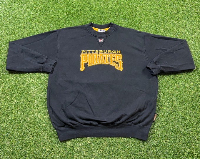 Vintage Pittsburgh Pirates Crewneck Sweatshirt Lee Sport Size Large L MLB Baseball Pennsylvania Bonds Clemente Pull Over Oversized 1990s 90s