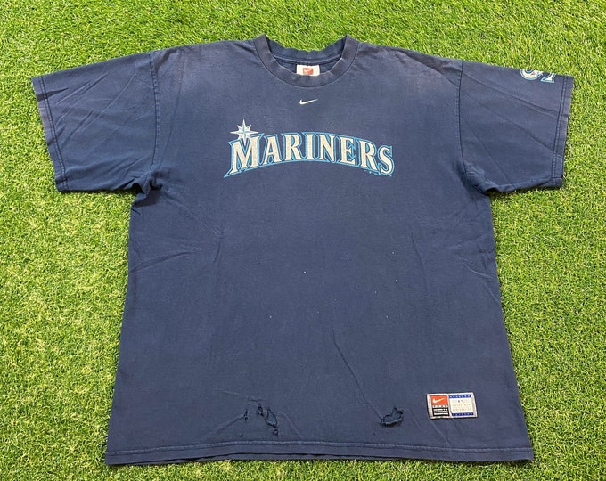 Vintage Seattle Mariners T Shirt Tee Nike Size Xtra Large XL Ken Griffey Jr MLB Baseball Washington 1990s 90s Sold AS is