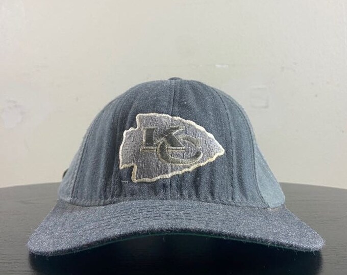 Vintage Kansas City Chiefs Strap Back Hat American Needle Made Usa OSFA NFL Football Super Bowl Champions KC Pat Mahomes 1990s 90s