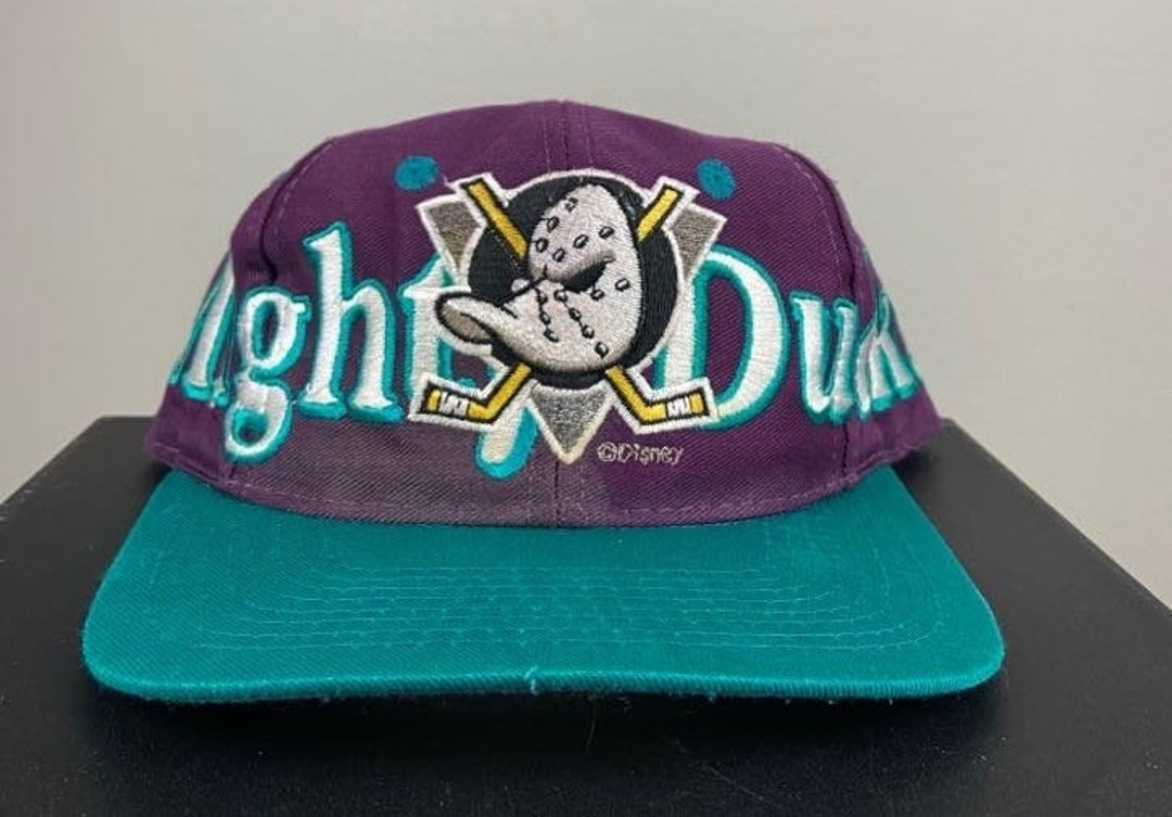Vintage 1990s Anaheim Mighty Ducks Snapback Hat Made by The Game Pre-Owned  Cap