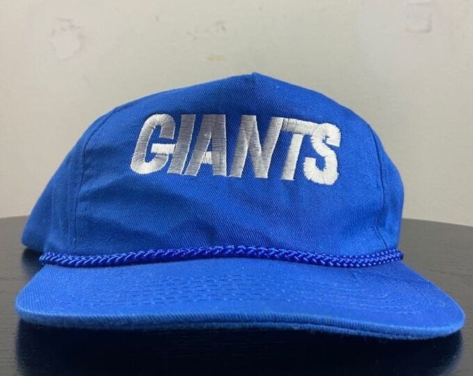 Vintage New York Giants Snapback Hat Ama Pro OSFA NFL Football NYC Big Blue Eli 1990s 90s