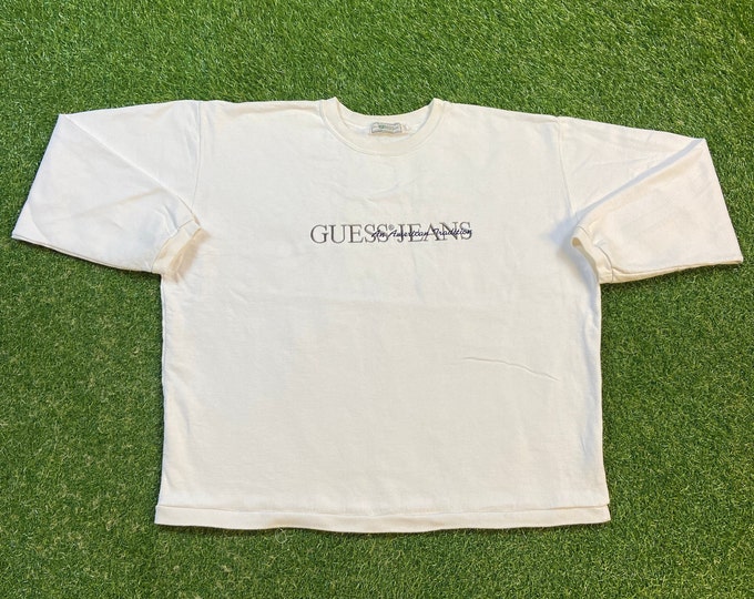 Vintage Guess Jeans USA Crewneck Sweatshirt Size Large L Designer 8's Classic Rare GUESS ? Jeans Original George's Marciano Pull Over