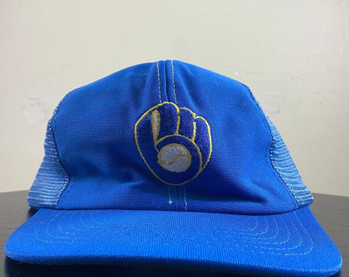 Vintage Milwaukee Brewers Snapback Hat  Size Small / Medium MLB Baseball National League Wisconsin 1990s 90s