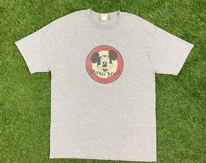 Vintage Mickey Mouse Club T Shirt Tee Size Large L Walt Disney World WDW Disneyland Magic Kingdom