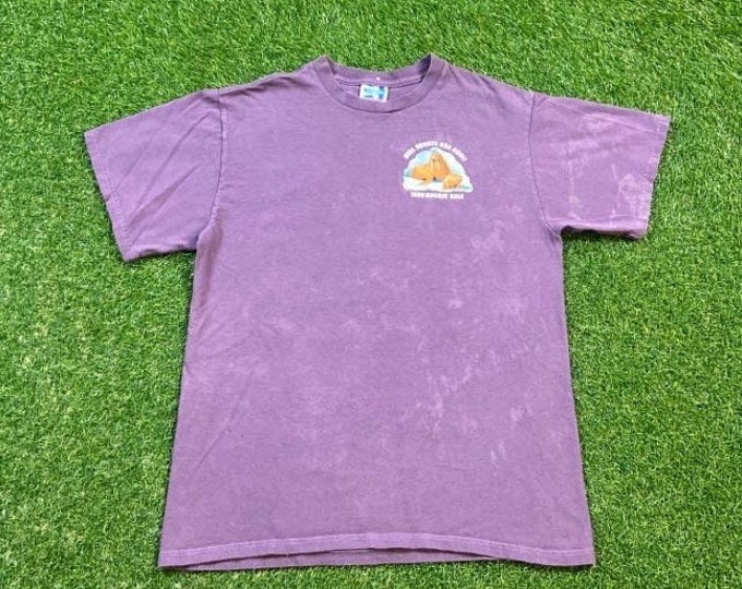 Vintage Girl Scouts T Shirt Tee Lexington Made USA Size Medium M 1998 Cookie Sale Wild Artic at Sea Camp Woods Cookies 1990s 90s