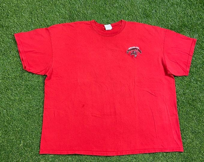 Vintage Tampa Bay Buccaneers T Shirt Tee Size 3X NFL Football Super Bowl XXXVII Champions Tom Brady TB12 00s
