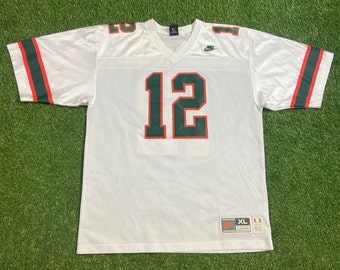 Vintage University of Miami Hurricanes Jersey Jim Kelly Size Xtra Large XL 305 The U Miami Florida NCAA College Football 1990s 90s