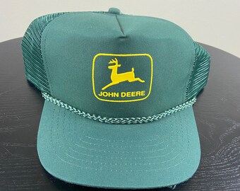 Vintage John Deere Snapback Hat Cap 