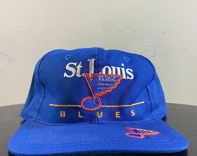 Vintage St Louis Blues Snapback Hat Twins Enterprise OSFA NHL Hockey Missouri Original Classic 1990s 90s