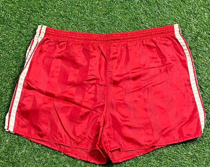 Vintage Adidas Short Shorts Made USA Size Small S Classic Logo Original Athletic Gear Three Stripes Run DMC 1990s 90s