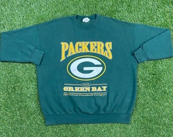 LegacyVintage99 Vintage Green Bay Packers Crewneck Sweatshirt Lee Sport Made USA Size XXL 2XL NFL Football Wisconsin Cheese Heads Brett Favre Pull Over 90s