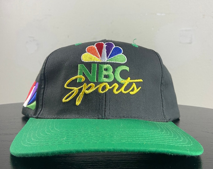 Vintage NBC Sports Snapback Hat OSFA Television TV Nfl Football Nba Basketball Mlb Baseball Nhl Hockey 1990s 90s