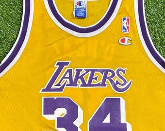 Lakers 34番 ユニフォーム サイズ52 レア RARE CHAMPION LOS ANGELES LAKERS KOBE BRYANT SPLIT JERSEY