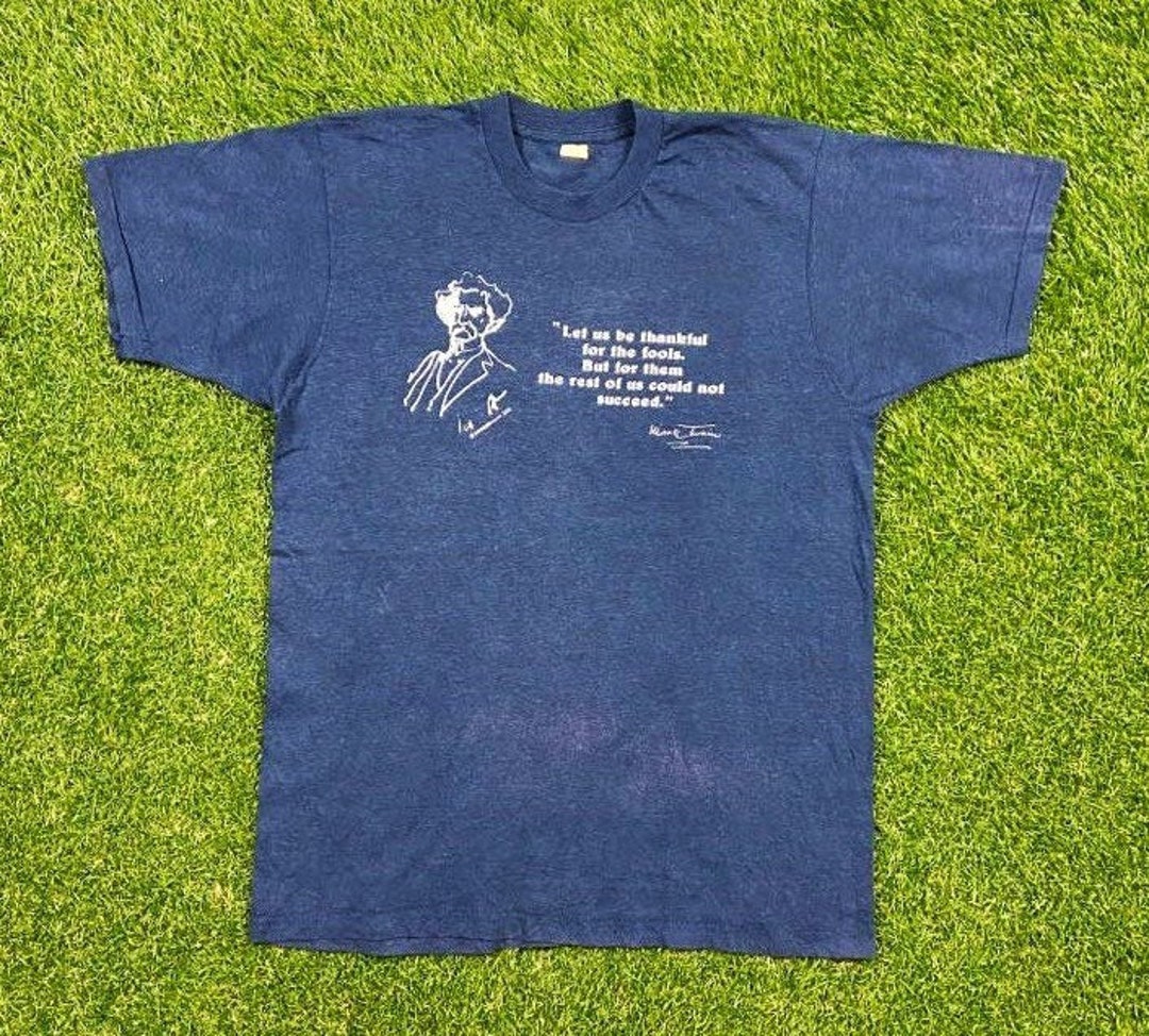 Vintage Mark Twain T Shirt Tee Screen Stars Made USA Size Large L ...