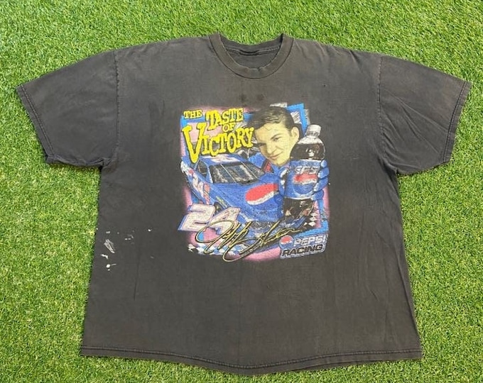 Vintage Jeff Gordon 24 T Shirt Tee Size XXL 2XL NASCAR Racing Daytona 500 Dale Earnhardt 1990s 90s
