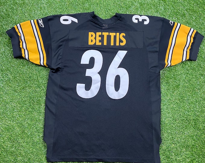 Vintage Pittsburgh Steelers Jerome Bettis #36 Jersey Reebok Size 54 NFL Football Pennsylvania The Bus Authentic XL