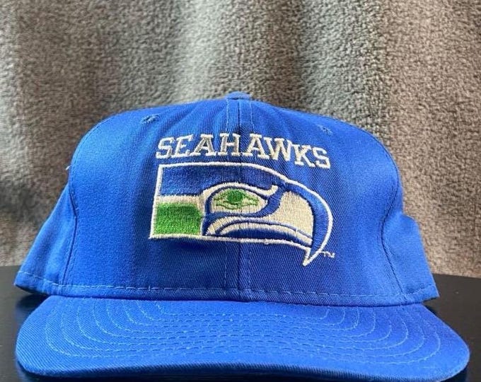 Vintage Seattle Seahawks Snapback Hat Made USA OSFA NFL Football Washington 1990s 90s