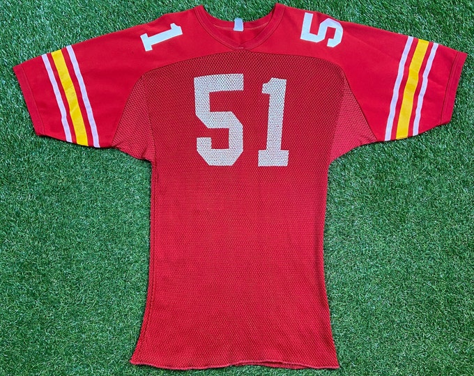 Vintage Kansas City Chiefs #51 Jersey Size Small S NFL Football Missouri 1960s 60s