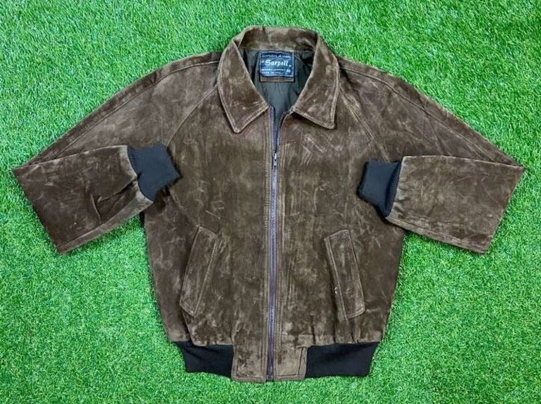 Vintage Brown Sarpell Jacket Made in Italy Size Medium M 1980s - Etsy Sweden