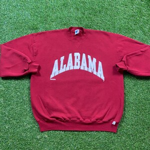 Vintage University of Alabama Crewneck Sweatshirt Made USA Size Xtra Large XL Crimson Tide NCAA College Football Roll Tide 1990s Pull Over