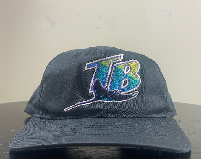 Vintage Tampa Bay Devil Rays Snapback Hat Twin Enterprise Size Small MLB Baseball Bucs Florida 1990's 90's
