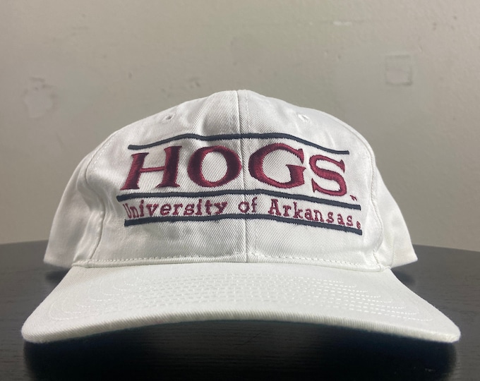 Vintage University of Arkansas Razorbacks Snapback Hat The Game OSFA NCAA College Basketball Fayetteville 1990s 90s