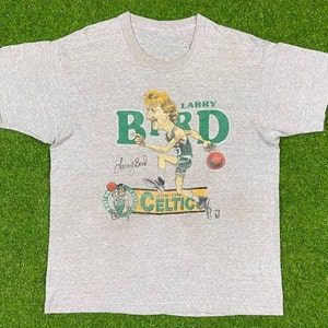 Tie-Dye GREEN Larry Bird Boston Celtics "LOGO" T-Shirt Shirt