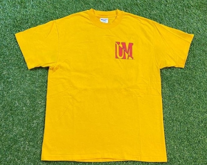 Vintage University of Maryland T Shirt Tee Champion Made USA Size Large L Terrapins NCAA College Basketball DMV 1990s 90s