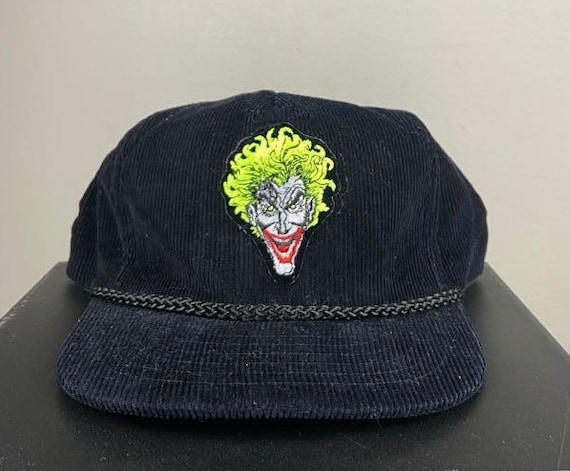 Vintage Joker Corduroy Strap Back Amapro Batman Tim Burton