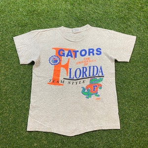 Camiseta vintage de los Florida Gators, fabricada en EE. UU., talla L, fútbol americano universitario de la NCAA, Universidad de Florida, década de 1990.