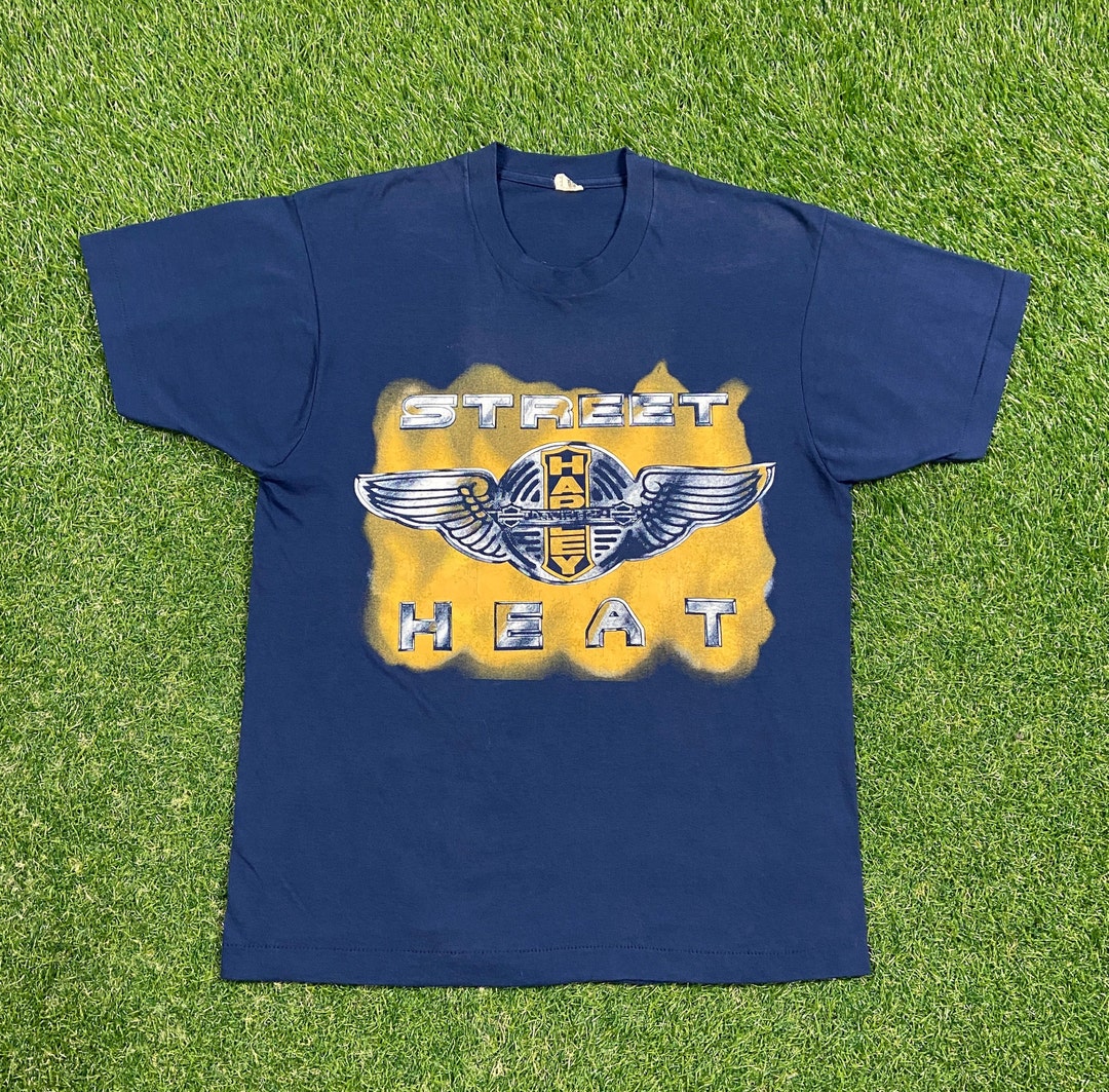 Harley Davidson 80s Tシャツ 39-9-132 Harley-Davidson® Men's Retro Square Racer #1 H-D Logo Cotton