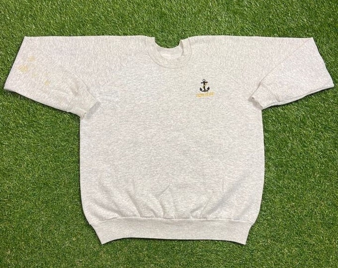 Vintage Padre Island Crewneck Sweatshirt Made USA Size Xtra Large XL Texan Island Houston Dallas Austin San Antonio 1990s 90s Pull Oversized
