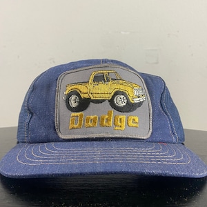Vintage Dodge Snapback Hat Cap OSFA Dodge Classic Car Speedway NASCAR Daytona 500 Motorsports Charger Truck Classic Car 1970s 70s Young An
