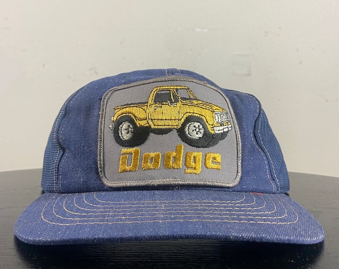 Vintage Dodge Snapback Hat Cap OSFA Dodge Classic Car Speedway NASCAR Daytona 500 Motorsports Charger Truck Classic Car 1970s 70s Young An