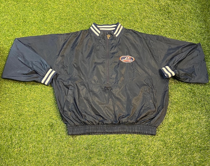 Vintage Pro Player Stadium Pull Over Windbreaker Jacket Size Xtra Large XL Sportswear Athletic Wear Classic Light Rain Jacket Coat 1990s 90s