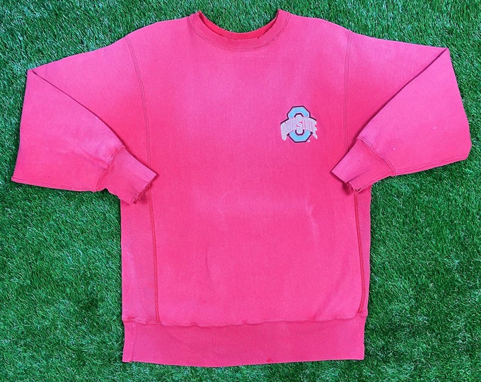 Vintage Ohio State University Sweater Champion Reverse Weave Sweatshirt XL Cleveland NCAA Buckeyes Classic 90s Football Basketball Oversized