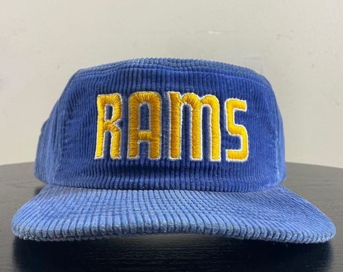 Vintage Los Angeles Rams Snapback Hat Cap New Era Made Usa OSFA NFL Football LA California St Louis 1990s 90s