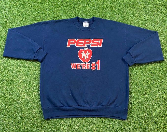 Vintage New York Yankees Crewneck Sweatshirt Made Usa Size Xtra Large XL MLB Baseball NY Bronx Bombers Judge Jeter Pull Over Oversized