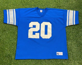 Vintage Detroit Lions Barry Sanders Jersey Made USA Size XXL 2XL NFL Football Michigan 1980s 80s