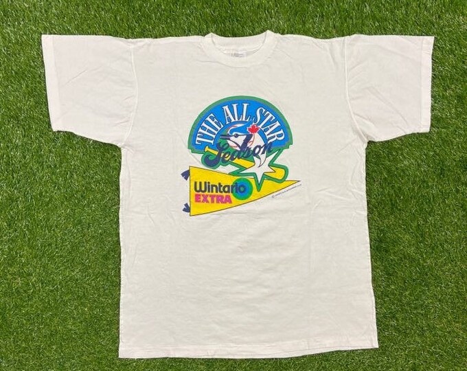 Vintage Toronto Blue Jays The All Star T Shirt Tee Size Xtra Large XL MLB Baseball American League 90s Canada 1990s The 6
