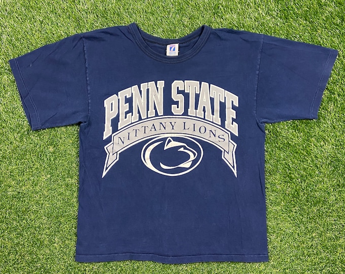 Vintage University of Penn State Nittany Lions T Shirt Tee Logo 7 Made USA Medium M NCAA College Football Pennsylvania 1990s Classic 90s