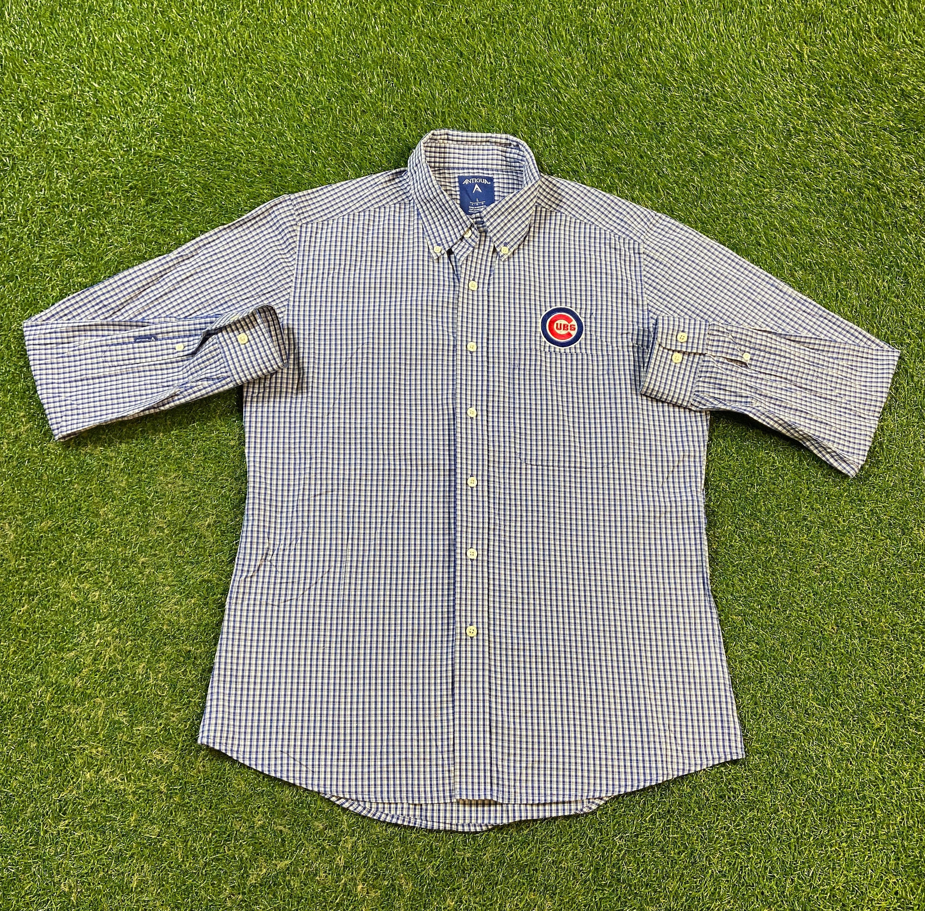 chicago cubs button down shirt