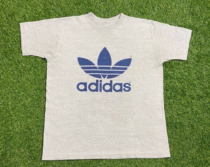 Vintage Adidas T Shirt Tee Size Medium M Three Stripes Authentic 1990s 90s