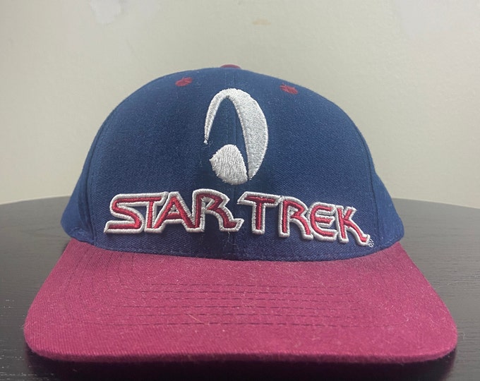 Vintage Star Trek Strap Back Hat OSFA Star Wars Classic Science Fiction 1990s 90s