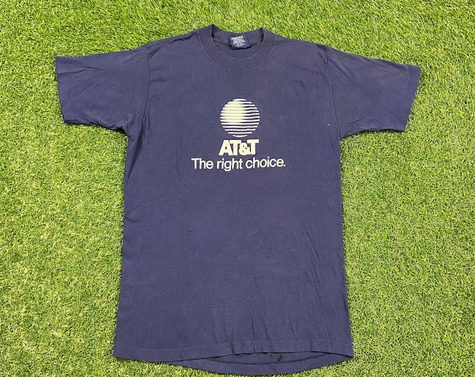 Vintage AT&T T Shirt Tee Made USA Size Xtra Large XL Cellphone Telephone Communications Verizon 1990s 90s