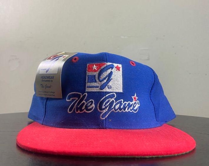 Vintage The Game Snapback Hat OSFA Classic Sportswear Gear Athletic Cap 1990s 90s