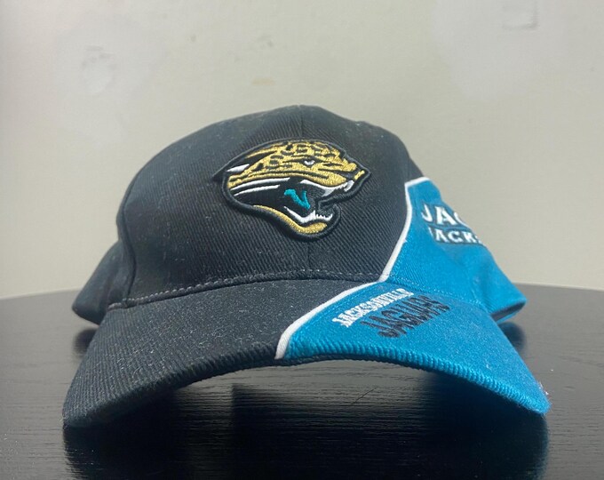 Vintage Jacksonville Jaguars Strap Back Hat OSFA NFL Football Afc Florida FL 1990s 90s