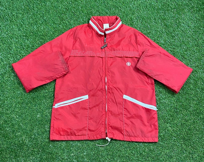 Vintage Red Windbreaker Jacket Zip Up Weather Tamer Made USA Size Medium M Sportswear Athletic Wear Classic 1970s Light Rain Jacket Coat